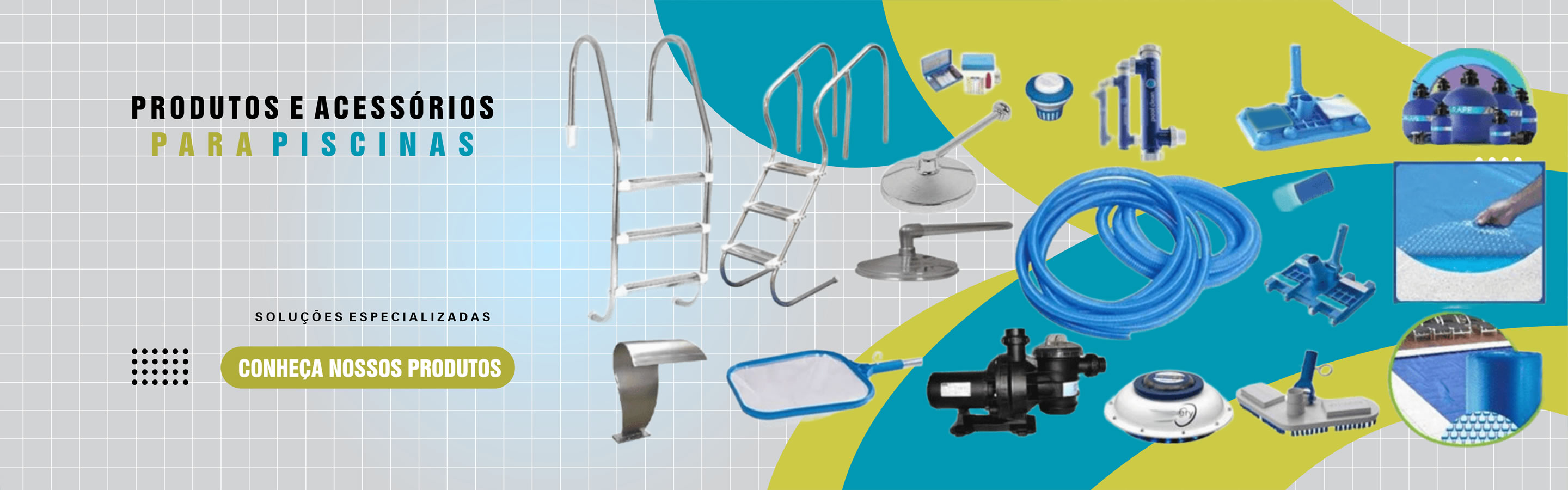Produtos e acessórios para piscinas